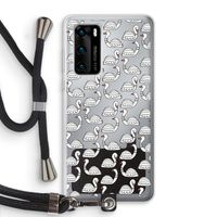 Zwanen: Huawei P40 Transparant Hoesje met koord