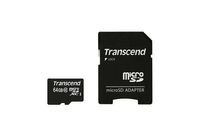 Transcend Premium microSDXC-kaart Industrial 64 GB Class 10, UHS-I Incl. SD-adapter - thumbnail