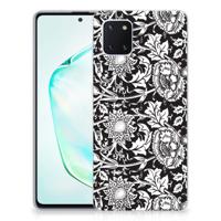 Samsung Galaxy Note 10 Lite | TPU Case | Black Flowers