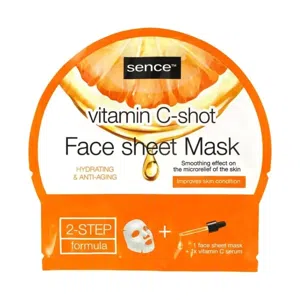 Sence Facial Sheet Mask + Serum shot Vitamin C - 20ml