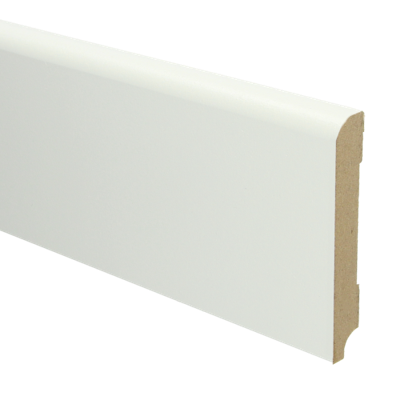 MDF Koloniale plint 120x18 voorgelakt RAL9010 - lengte 240cm
