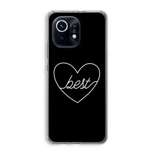 Best heart black: Xiaomi Mi 11 Transparant Hoesje