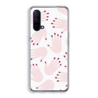 Hands pink: OnePlus Nord CE 5G Transparant Hoesje