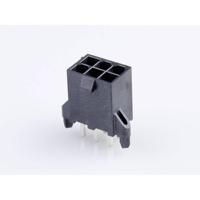 Molex 462070106 Male header, inbouw (standaard) Totaal aantal polen: 6 Rastermaat: 4.20 mm Inhoud: 1 stuk(s) Tray - thumbnail