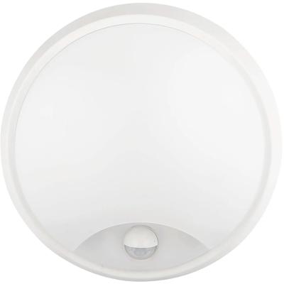 LED Wandlamp met Sensor - Kozolux Sorta - 20W 1600lm - Natuurlijk Wit 4500K - IP54 - Rond - Wit
