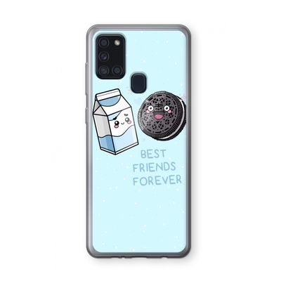 Best Friend Forever: Samsung Galaxy A21s Transparant Hoesje