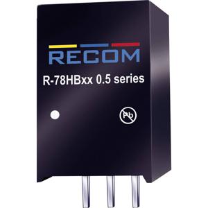 RECOM R-78HB12-0.5 DC/DC-converter, print 48 V/DC 12 V/DC 0.5 A 6 W Aantal uitgangen: 1 x Inhoud 1 stuk(s)