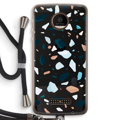 Terrazzo N°13: Motorola Moto Z Force Transparant Hoesje met koord