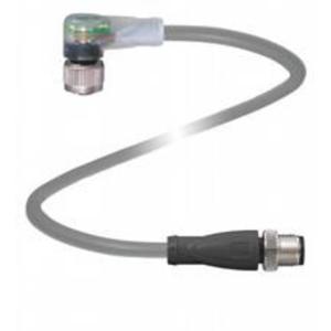 Pepperl+Fuchs 222240 Sensor/actuator connector M12 Aantal polen (sensoren): 4 Stekker, recht, Bus, haaks 5.00 m 1 stuk(s)