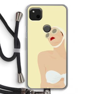 Summer: Pixel 4a Transparant Hoesje met koord
