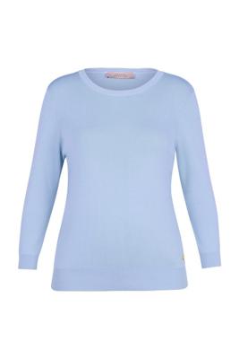Luna 3/4 slv pullover - pastel blue - 13604