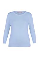 Luna 3/4 slv pullover - pastel blue - 13604