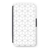 Zwart-witte kubussen: iPhone 11 Pro Flip Hoesje