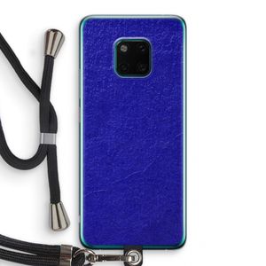 Majorelle Blue: Huawei Mate 20 Pro Transparant Hoesje met koord