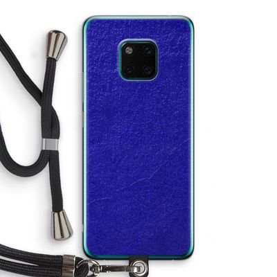 Majorelle Blue: Huawei Mate 20 Pro Transparant Hoesje met koord