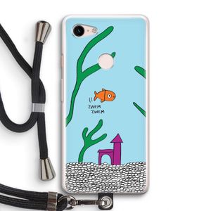 Aquarium: Pixel 3 Transparant Hoesje met koord