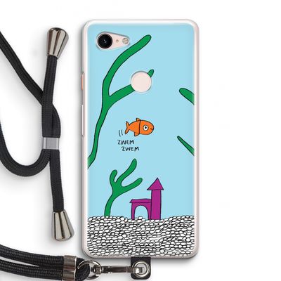 Aquarium: Pixel 3 Transparant Hoesje met koord