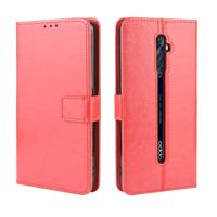 Voor oppo Reno2 F/Reno2 Z retro Crazy Horse textuur horizontale Flip lederen draagtas met houder & kaartsleuven & fotolijstjes (rood)