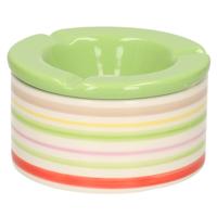 Stormasbak - keramiek - groen/multi-kleur - D12 cm - asbak - buiten asbakken Stormasbak - keramiek - groen/multi-kleur - D12 cm - asbak - buiten asbakken