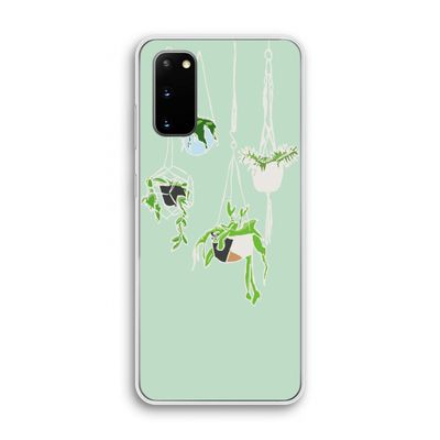 Hang In There: Samsung Galaxy S20 Transparant Hoesje