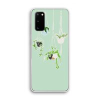 Hang In There: Samsung Galaxy S20 Transparant Hoesje