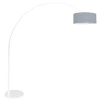 Steinhauer BooglampSparkled light wit met lichtblauwe kap - 3928W
