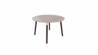 Tafel 9311 rond - 80 cm. - Wit - Eiken Robson - Beuken wenge - thumbnail