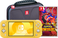Nintendo Switch Lite Geel + Pokémon Scarlet + Bigben Beschermtas - thumbnail