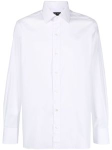 TOM FORD chemise en coton à manches longues - Blanc