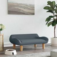 VidaXL Hondenmand 70x40x24 cm stof donkergrijs