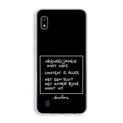 Mijn Motto's: Samsung Galaxy A10 Transparant Hoesje