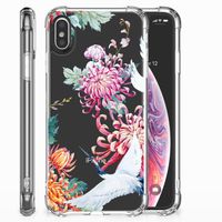 Apple iPhone X | Xs Case Anti-shock Bird Flowers - thumbnail