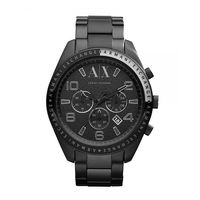 Horlogeband Armani Exchange AX1255 Staal Zwart 22mm