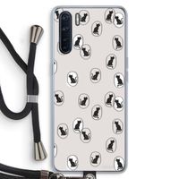 Miauw: Oppo A91 Transparant Hoesje met koord
