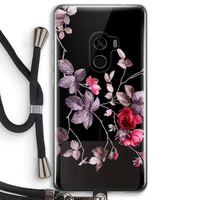 Mooie bloemen: Xiaomi Mi Mix 2 Transparant Hoesje met koord