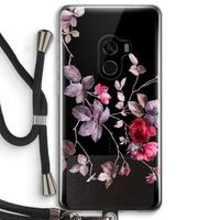 Mooie bloemen: Xiaomi Mi Mix 2 Transparant Hoesje met koord