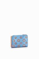 Portemonnee gestanste bloemen S - BLUE - U