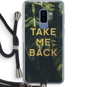 Take me back: Samsung Galaxy S9 Plus Transparant Hoesje met koord
