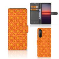 Sony Xperia 5II | Telefoon Hoesje | Batik Oranje Sony Xperia 5II | Telefoon Hoesje | Batik Oranje