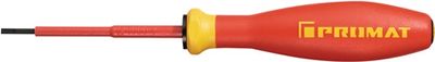 Promat Schroevendraaier | snedebreedte 2,5 mm | klinglengte 75 mm VDE geïsoleerd | m. maatindicatiesysteem - 4000828025 - 4000828025