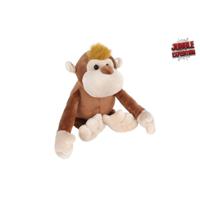 Jungle Expedition Aap Pluche Bruin Met Klitteband 20cm