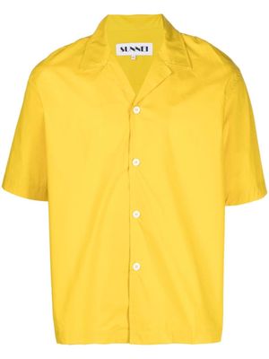 Sunnei chemise en coton à boutonnière - Jaune