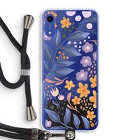 Flowers with blue leaves: Honor Play 8A Transparant Hoesje met koord