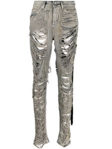 Rick Owens DRKSHDW jean à effet usé - Gris