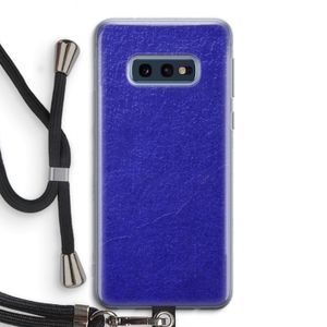 Majorelle Blue: Samsung Galaxy S10e Transparant Hoesje met koord