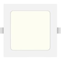 LED Downlight Pro - Aigi Trinko - Inbouw Vierkant 9W - Natuurlijk Wit 4000K - Mat Wit - Kunststof - 145mm
