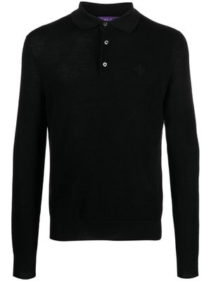 Ralph Lauren Purple Label polo à logo brodé - Noir