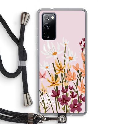 Painted wildflowers: Samsung Galaxy S20 FE / S20 FE 5G Transparant Hoesje met koord
