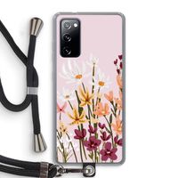 Painted wildflowers: Samsung Galaxy S20 FE / S20 FE 5G Transparant Hoesje met koord
