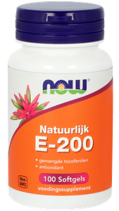 NOW E-200 Gemengde Tocoferolen Softgels